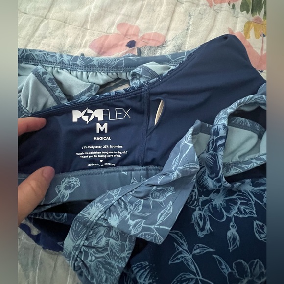 Popflex Romance Ruffle Bra - Navy Rose - Picture 3 of 5